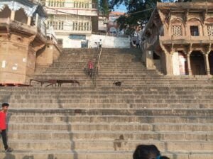 Classical Stairs at Tulsi ghat Varanasi best scaled