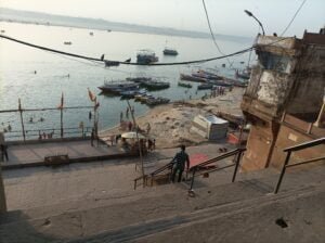 Ganga view from Tulsi ghat Varanasi best scaled