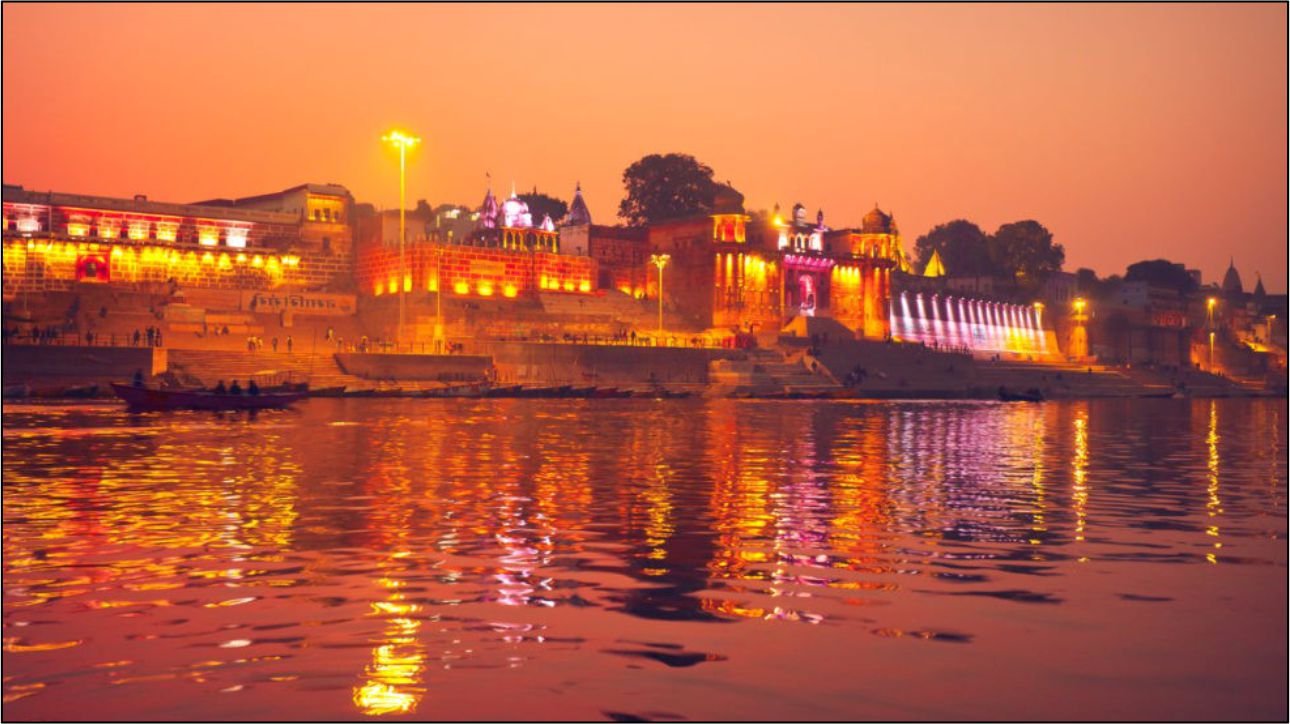 Beautiful Evening View of Ghats Image Varanasi Best