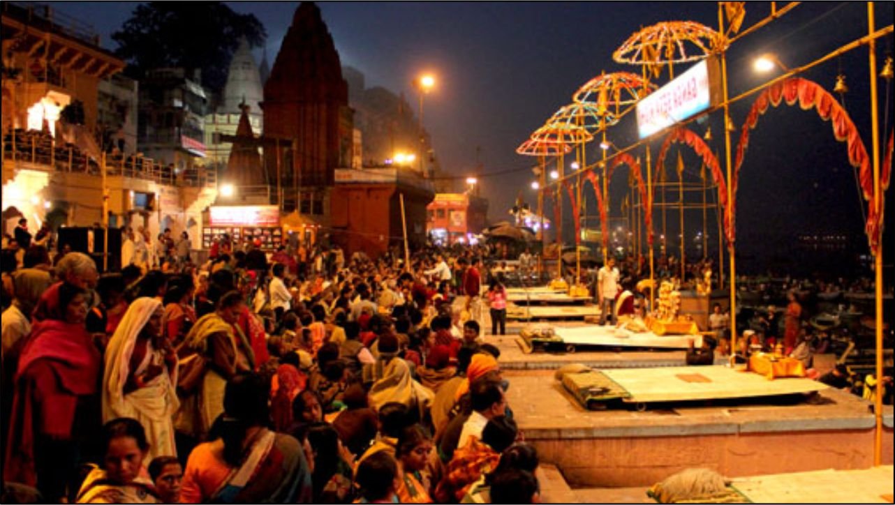 Evening Ghat Aarti Image Varanasi Best