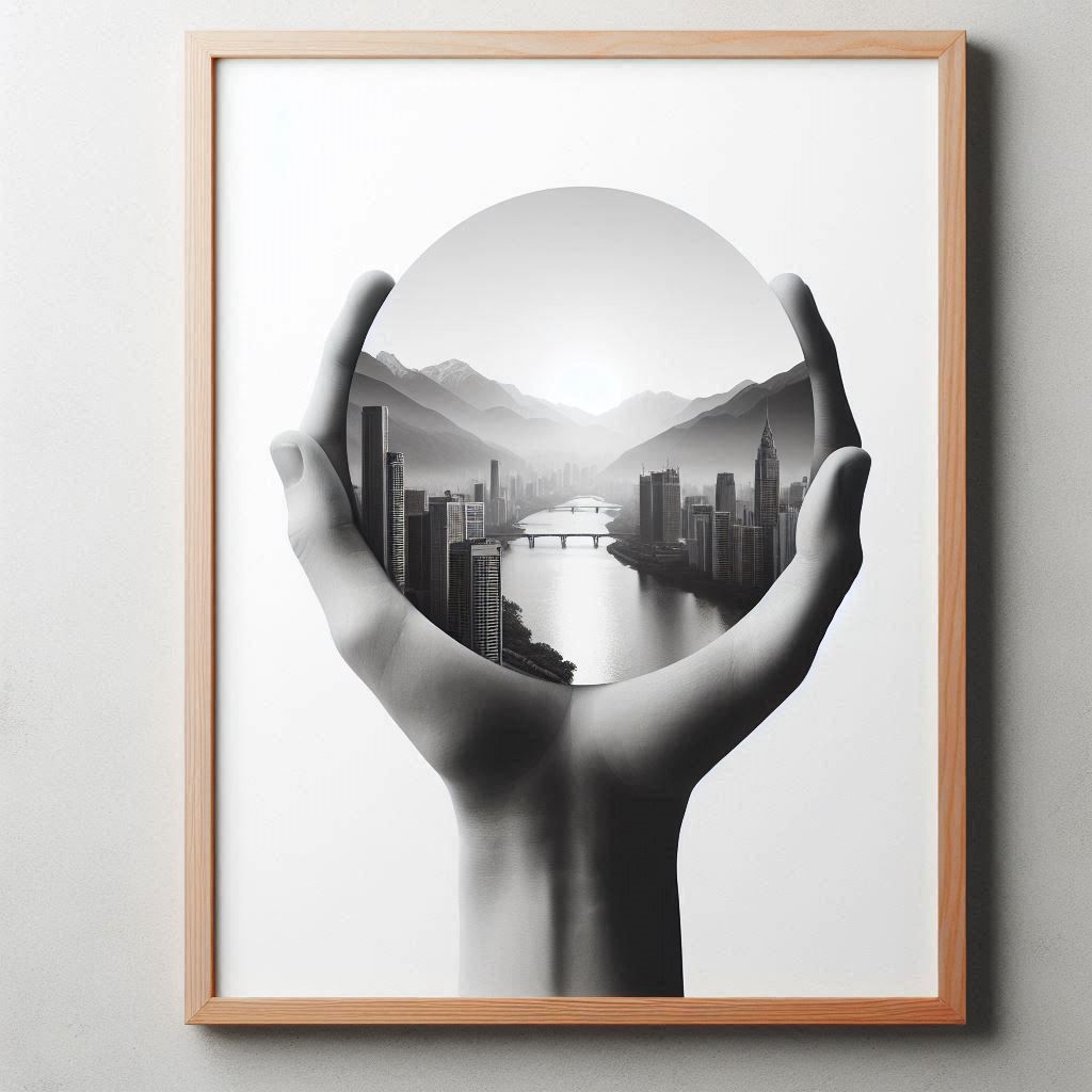 Finger Fist Holding Blank Infor Card