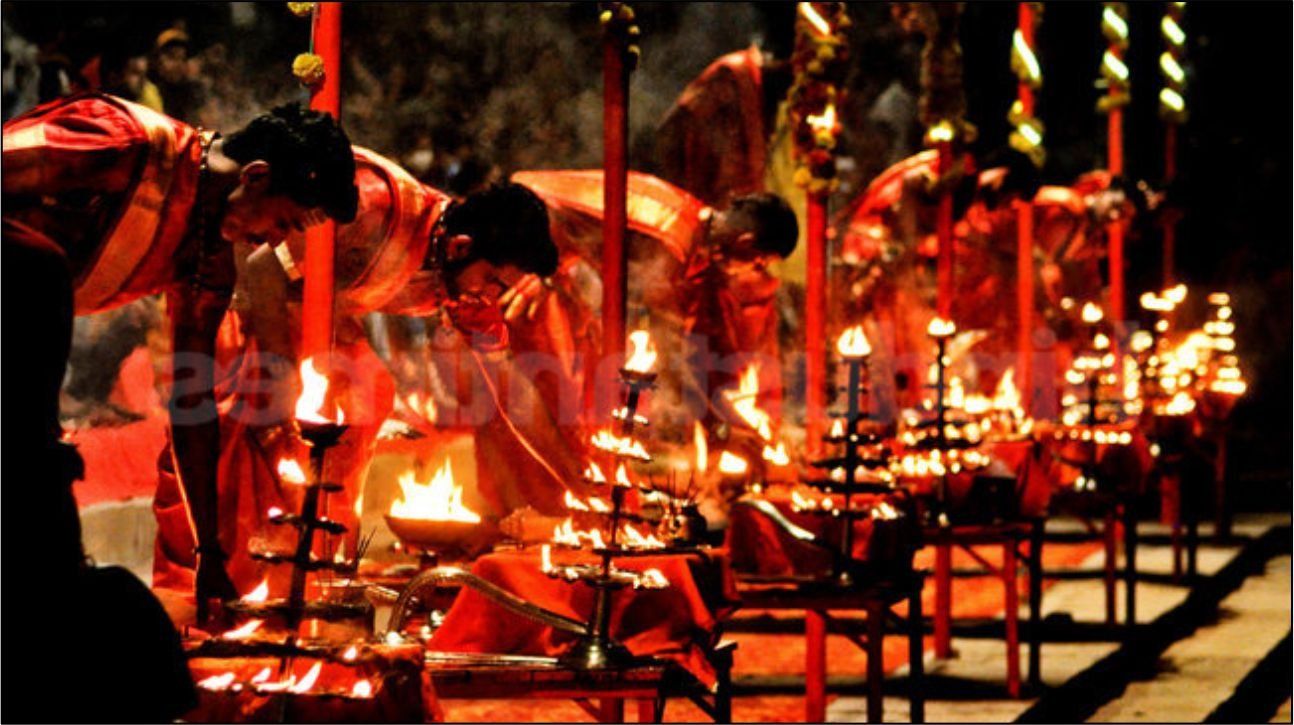 Ghat Aarti Image Varanasi Best