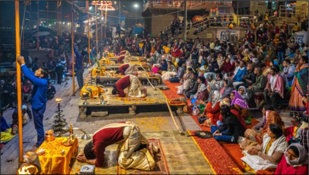 Top 10 Famous Tourist Attractions Evening Aarti in Varanasi - Varanasi Best Images Free Downloads Ghat Evening Aarti Image Varanasi Best