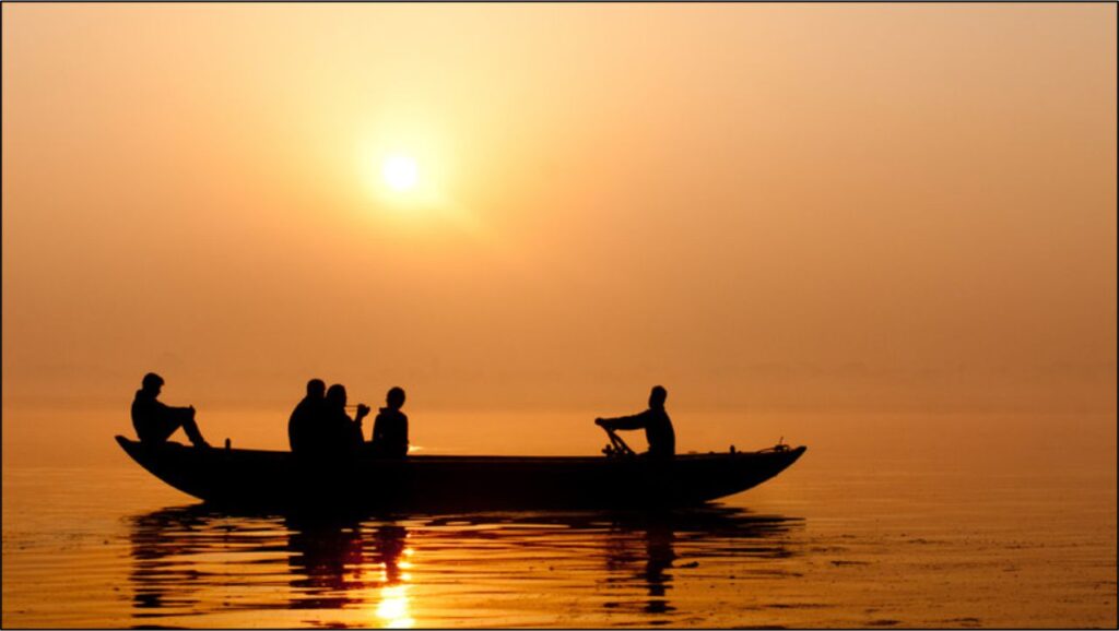 Morning view of Ganga Ghat Image Varanasi Best