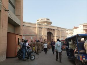 Police on duty in front of Vishwanath Temple Varanasi best scaled