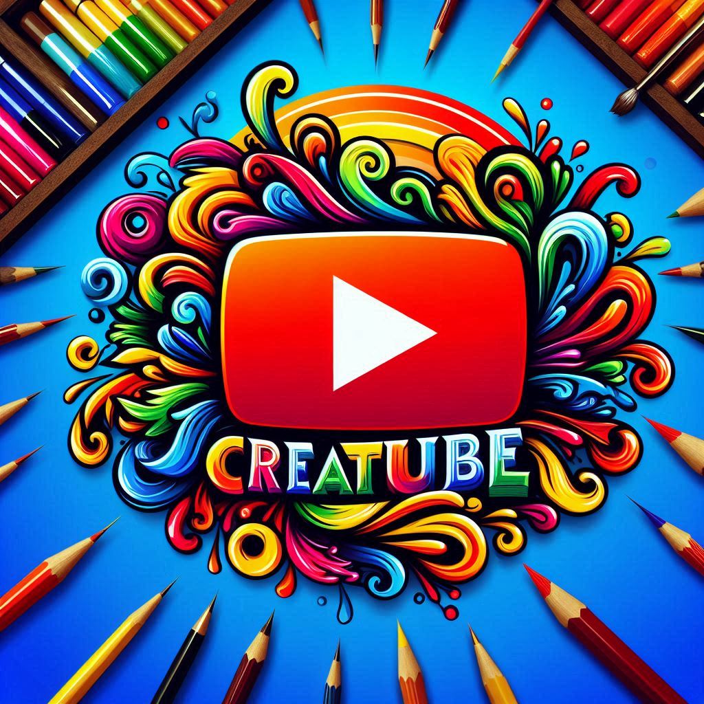 Youtube Artistic Logo with Multi Color ()