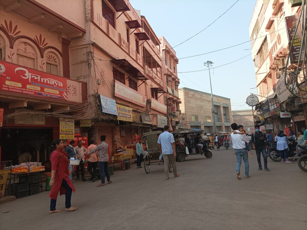 renovated buildings in Vishwanath Temple Road Varanasi best scaled